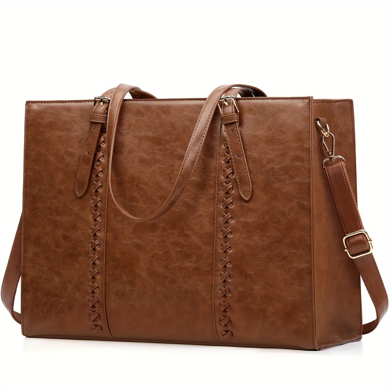Women's Business Office Briefcase with Adjustable Detachable Strap