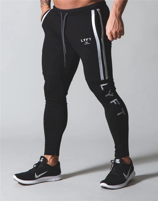 Piping Stretch Athletic Fit Jogging Trousers