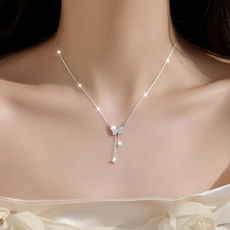 Women's Elegant Butterfly Pendant Necklace