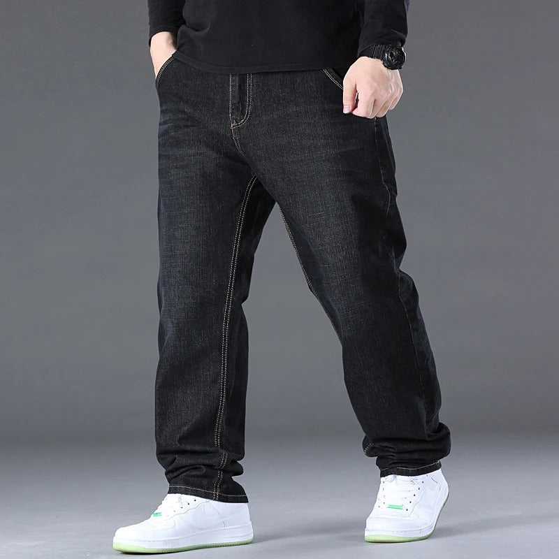 Men’s Light Luxury Loose Fit Stretch Denim Pants