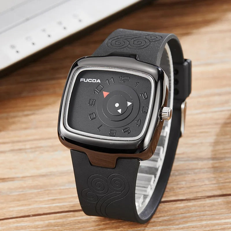 Men’s Turntable Quartz Watch Black