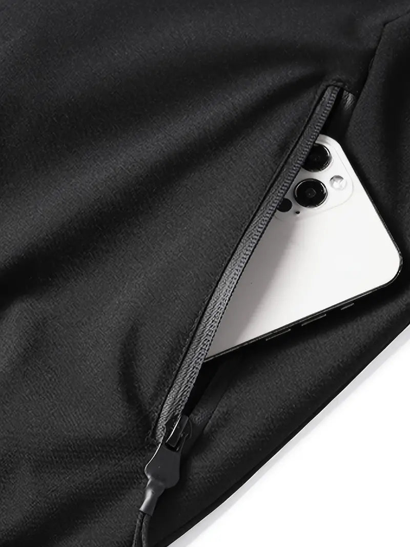Men's Stand Collar Zipper Jacket