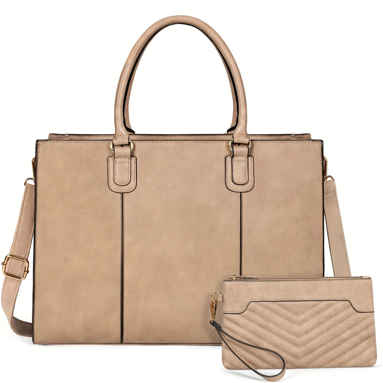Women 15.6 Inch Work Tote Bags Faux Leather Computer Bag,Business Travel College