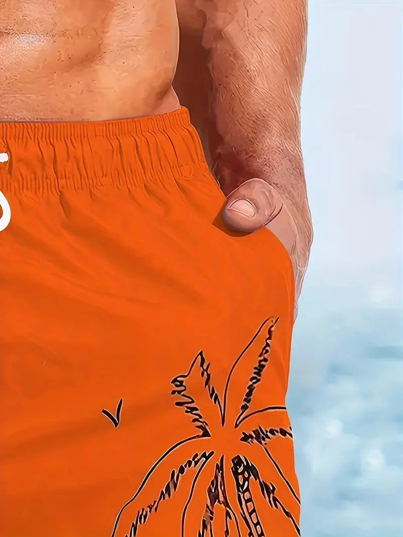 Men's Tropical Hawaiian Beach Shorts