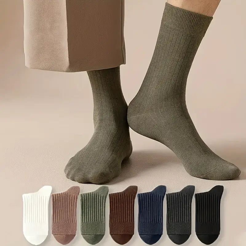 7pcs Men's Long Business Socks