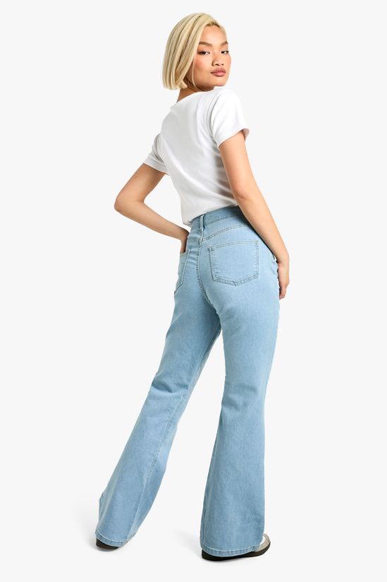High Waisted Disco Flared Jeans