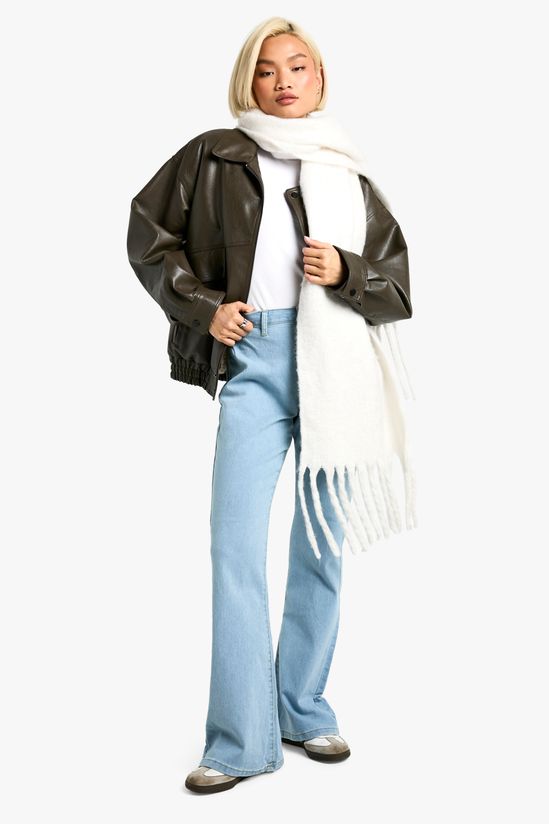 High Waisted Disco Flared Jeans