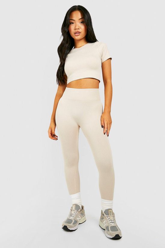 Petite Seamless Rib Leggings