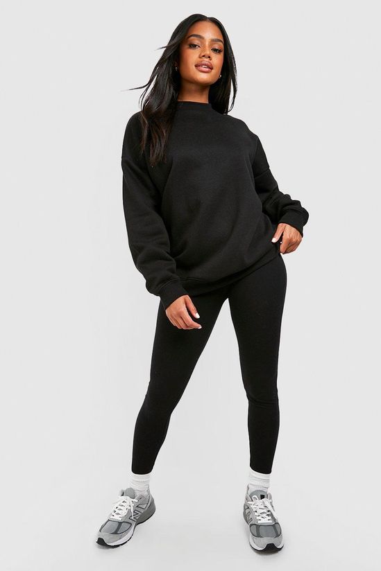 Deep Waistband Basic Legging