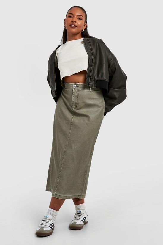 Plus Vintage Look Faux Leather Oversized Bomber Jacket
