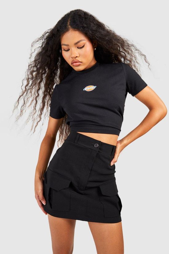 Stretch Cargo Mini Skirt