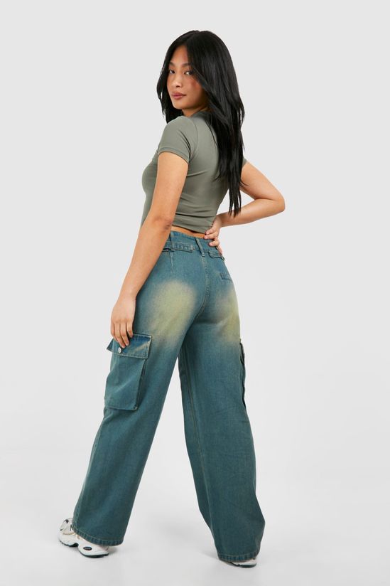 Petite Vintage Brown Wash Adjustable Waist Jean