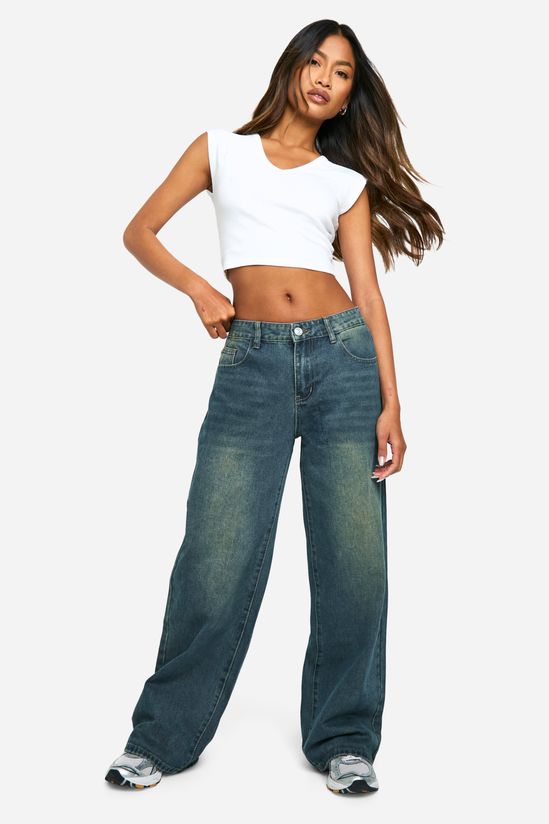 Low Rise Vintage Tint Baggy Boyfriend Jeans