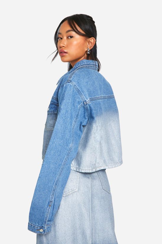 Metallic Ombre Denim Jacket