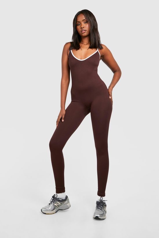 Seamless Contrast Unitard