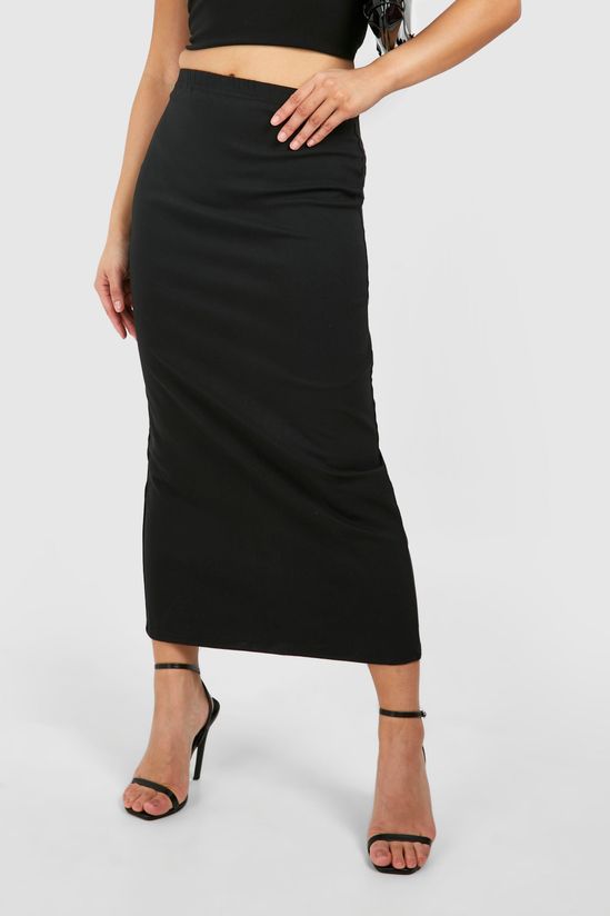 Petite Woven Stretch Midaxi Skirt