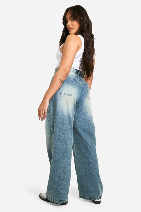 Plus Basics High Waisted Boyfriend Jeans