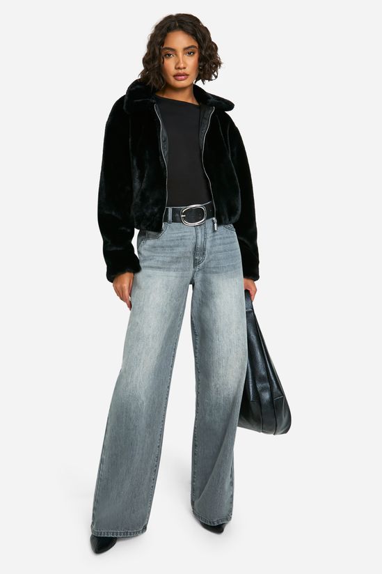 Tall Short Faux Fur Jacket