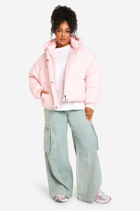 Plus Hooded Puffer Jacket