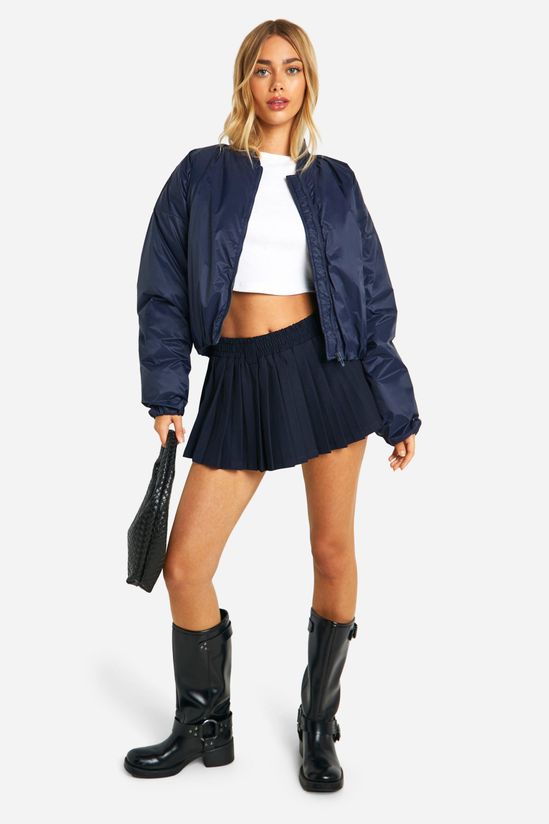 Puffer Nylon Bomber Jacket
