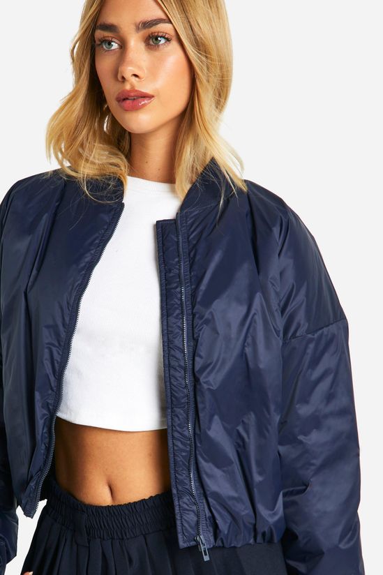 Puffer Nylon Bomber Jacket
