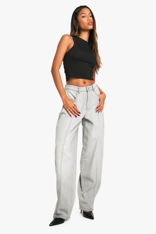 Seam Detail Slouchy Boyfriend Jean