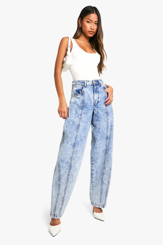 Seam Detail Slouchy Boyfriend Jean