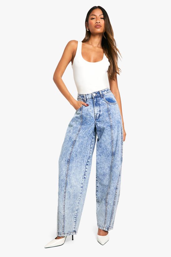 Seam Detail Slouchy Boyfriend Jean
