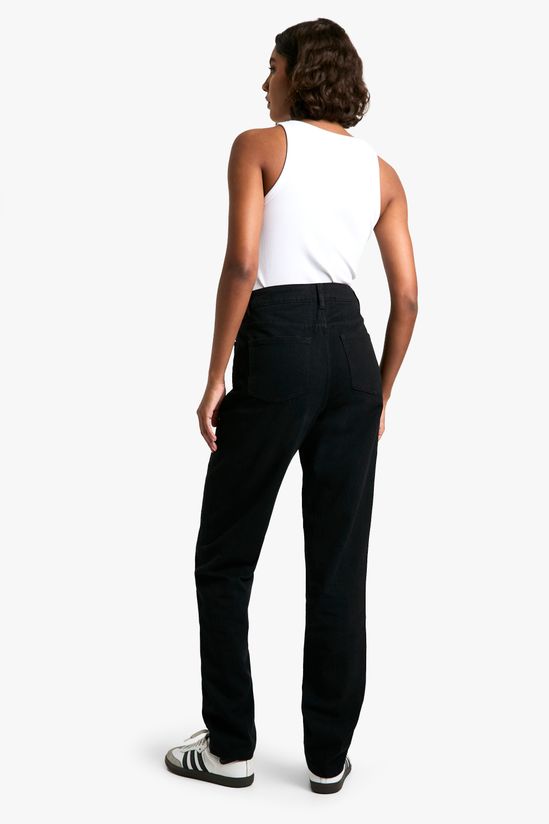 Tall Basic Black Straight Leg Jeans