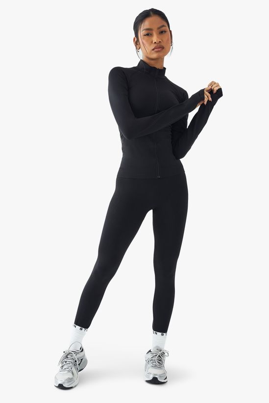 Premium Sculpt Seamless Zip Through Sports Jacket