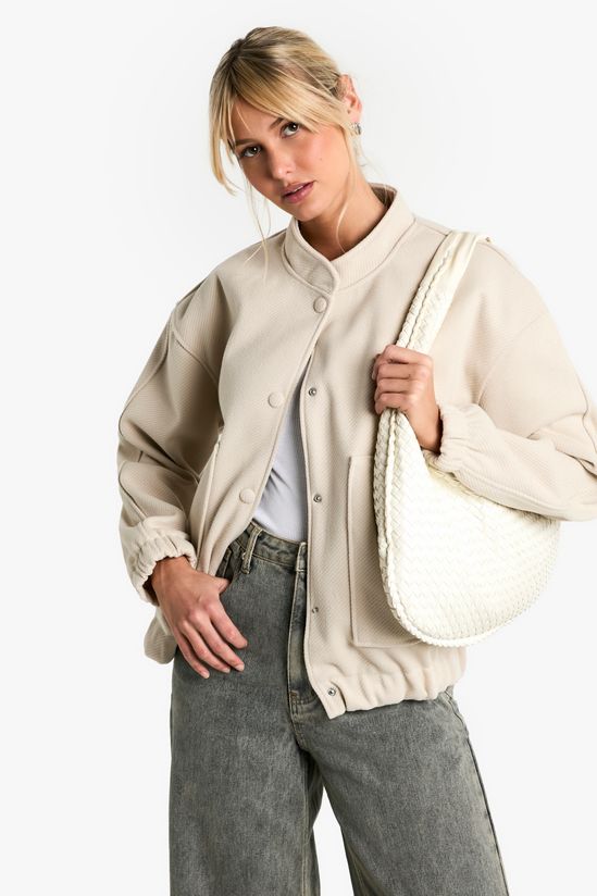 Wool Look Bomber Jacket