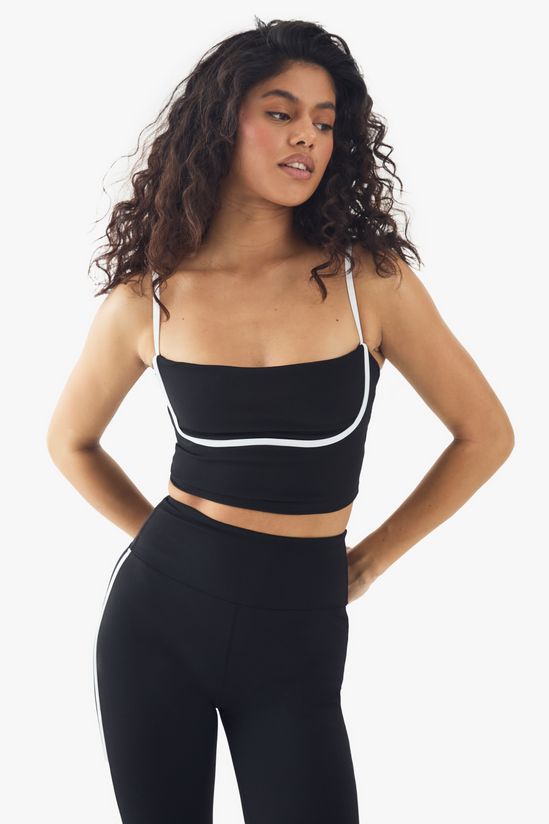 Premium Sculpt Piping Detail Padded Sports Bra