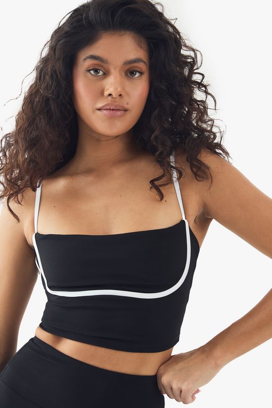 Premium Sculpt Piping Detail Padded Sports Bra