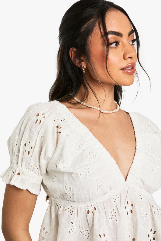 Broderie Smock Top