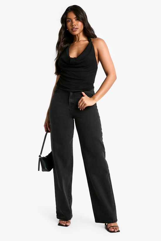 Mesh Knot Detail Halterneck Top