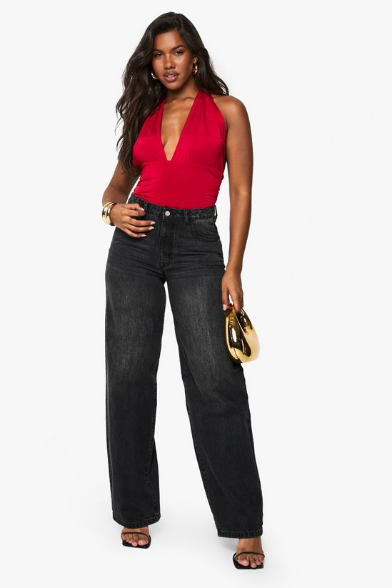 Slinky Halterneck Ruched Body Top
