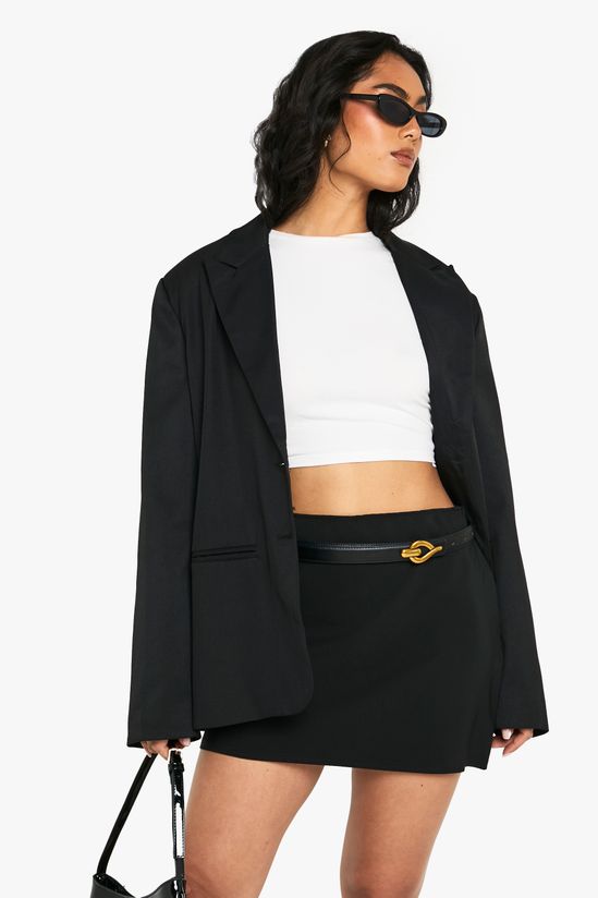 Woven Mini Skirt