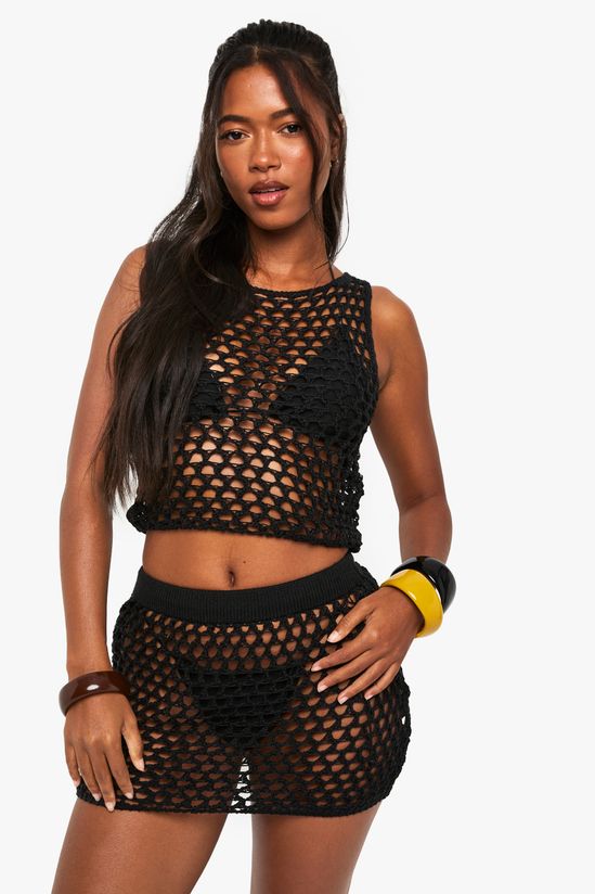 Crochet Beach Mini Skirt