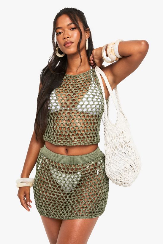 Crochet Beach Mini Skirt