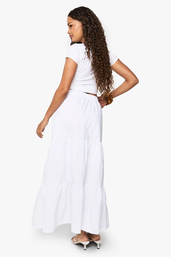 Woven Panelled Maxi Skirt