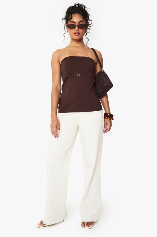 Bengaline Buckle Detail Bandeau Top
