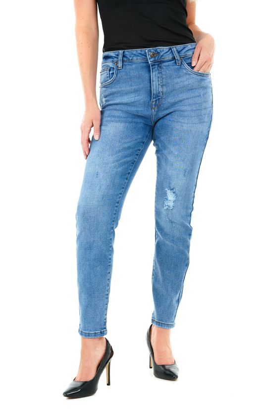 Casual Style Classic Stretchy Ripped Skinny Fit Denim Jeans
