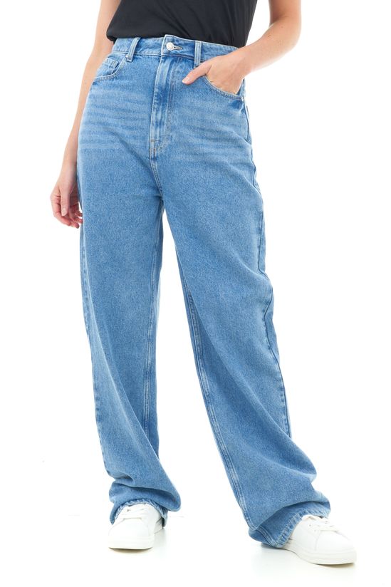 Classic High-Rise Straight Leg Denim Jeans