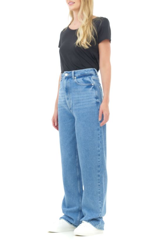 Classic High-Rise Straight Leg Denim Jeans