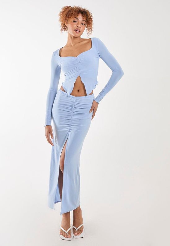 Slinky Ruched Butterfly Top
