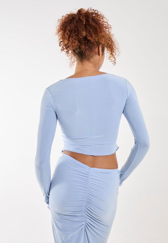 Slinky Ruched Butterfly Top