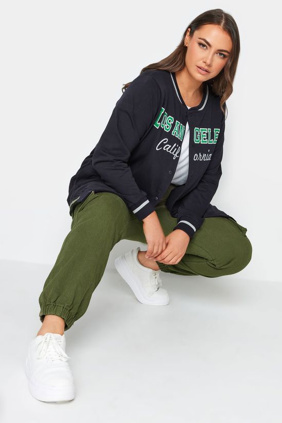 Los Angeles Slogan Varsity Bomber Jacket