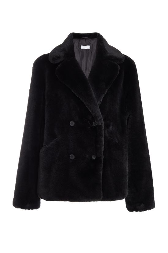 Black Faux Fur Jacket