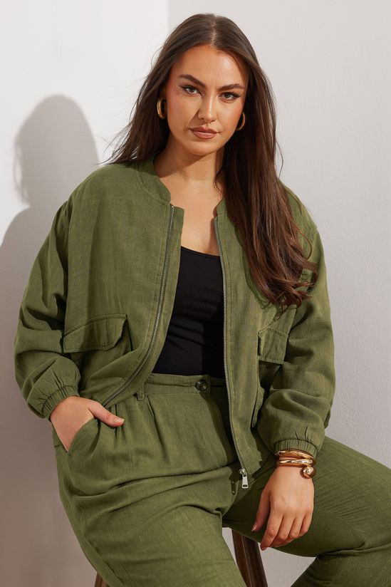 Linen Bomber Jacket