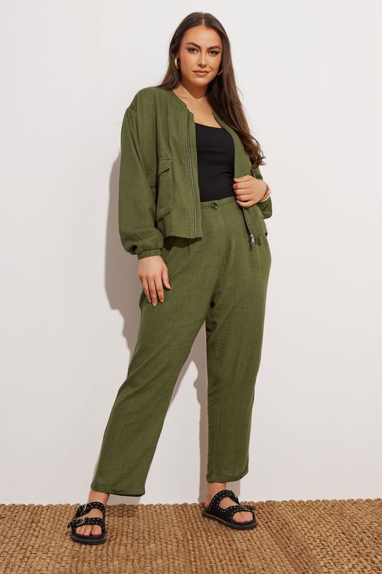 Linen Bomber Jacket